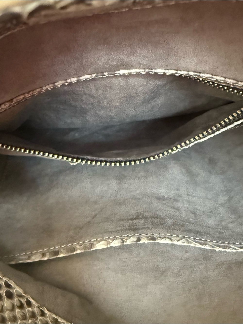 $1,195 J. Markell Luxury Genuine Python Two Way Crossbody Shoulder Bag - Mia - Picture 7 of 8